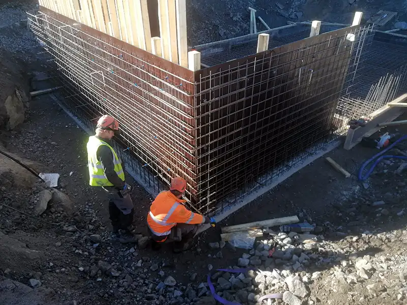 Eräbetoni - väestönsuojatyömaa